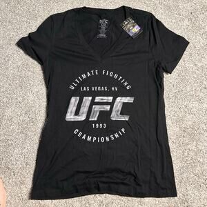 UFC V-Neck Black Womens Shirt NEW WITH TAGS Plus Size 2x